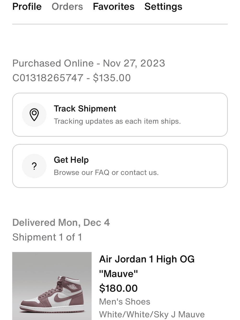 Nike Air Jordan 1 High — White & Mauve - Picture 4 of 4